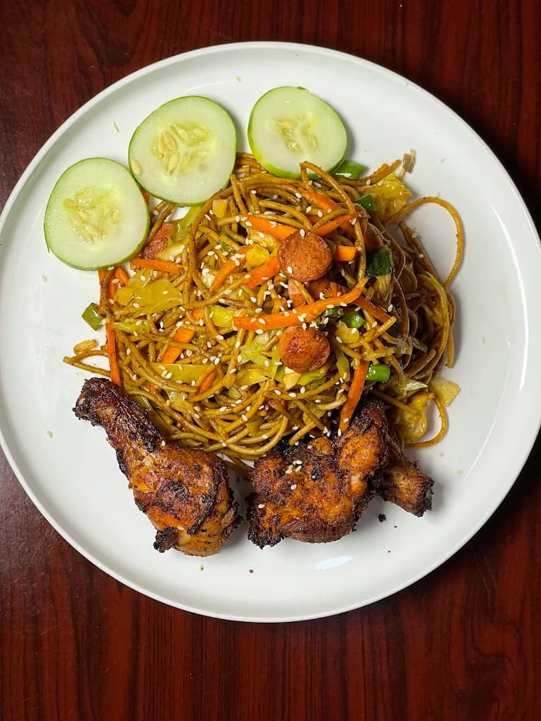 Stir fry spaghetti at SpagKing